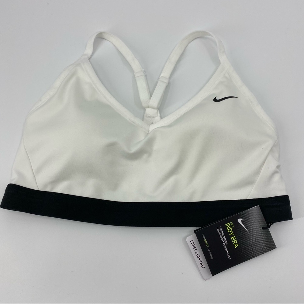 Nike | White Indy Dri-fit Bra NWT | Large - Picture 5 of 14